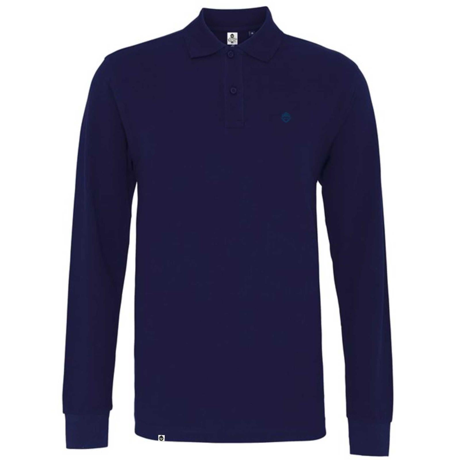 Classic LS Polo Shirt (Navy) - Parka Monkey