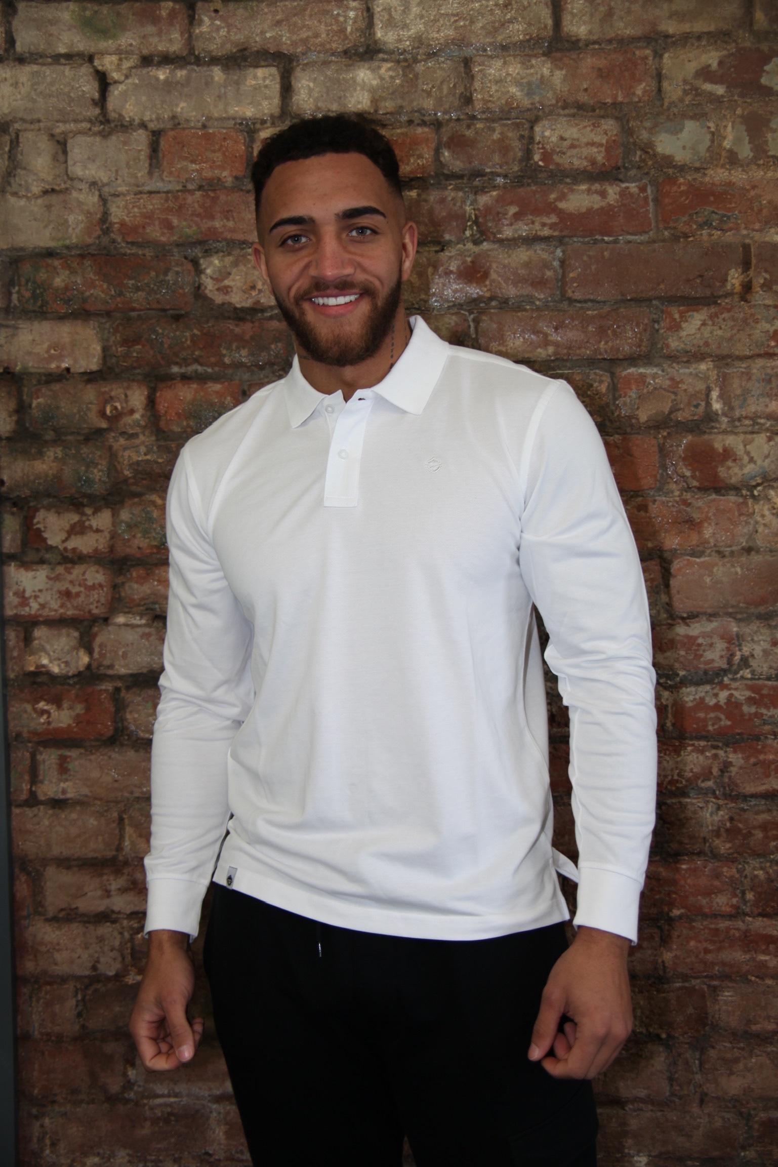 Classic LS Polo Shirt (White) - Parka Monkey
