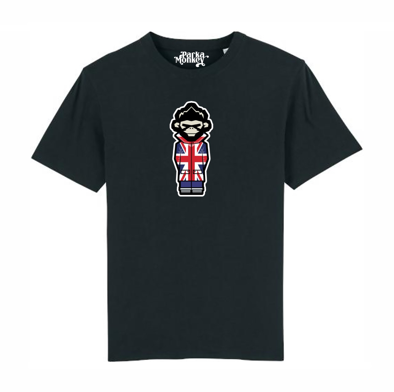 Burnage Tee Union Jack (Black) - Parka Monkey