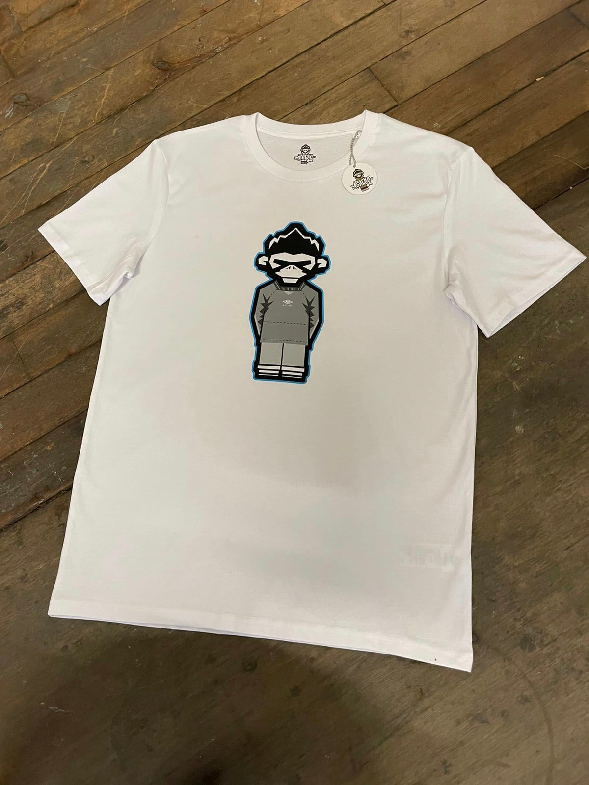 Burnage Tee Maine Road (White) - Parka Monkey
