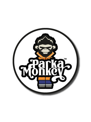 Collectable Parka Monkey Pin Badge (Orange) - Parka Monkey