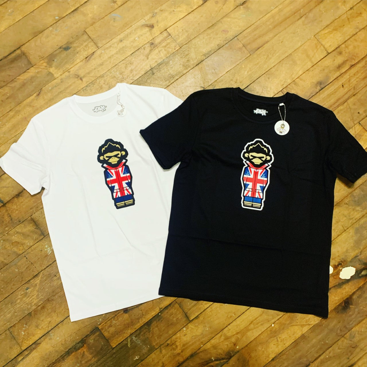 Burnage Tee Union Jack (Black) - Parka Monkey
